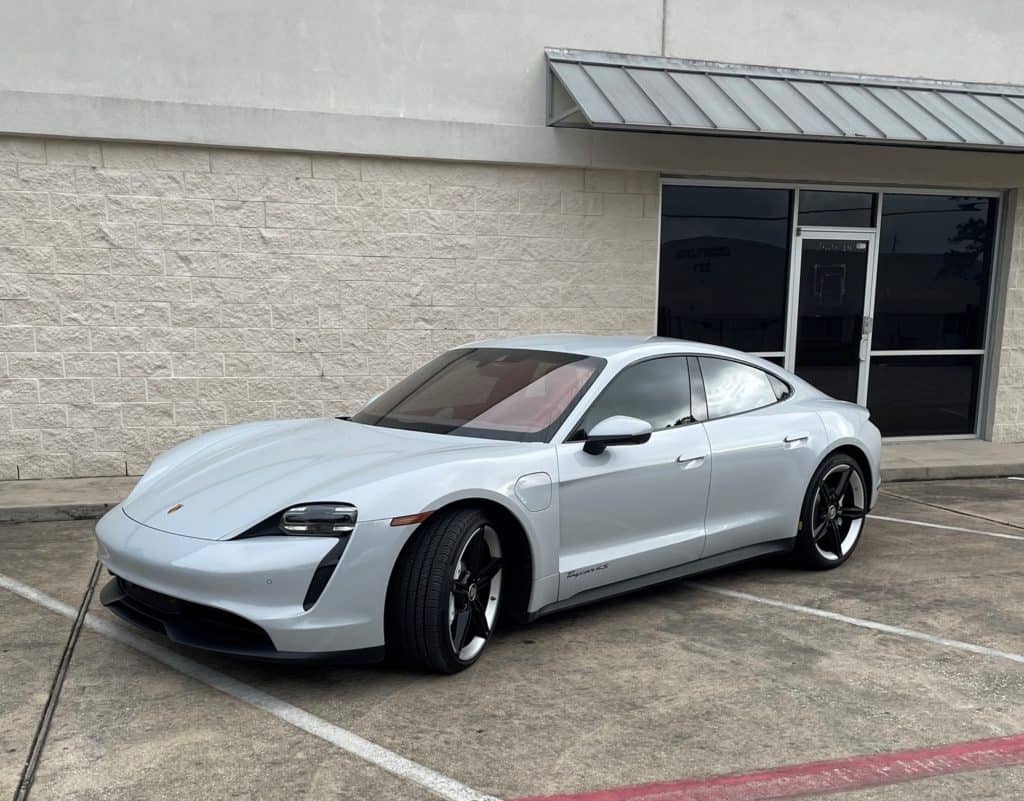 2021 Porsche Taycan Prime XR black ceramic window tint