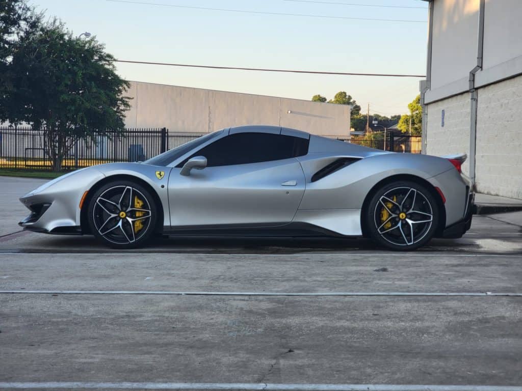 2020 Ferrari 488 Pista full ultimate plus paint protection film and prime xr ceramic window