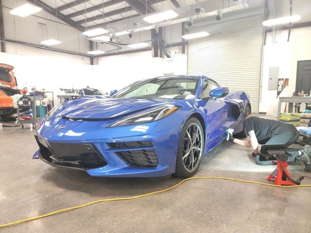 2021 Corvette C8 full front ultimate plus ppf and fusion ceramic coating