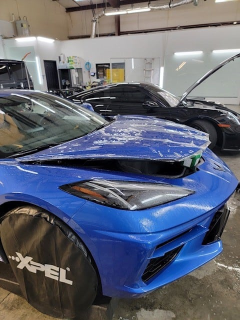 2021 Corvette C8 full front ultimate plus ppf and fusion ceramic coating