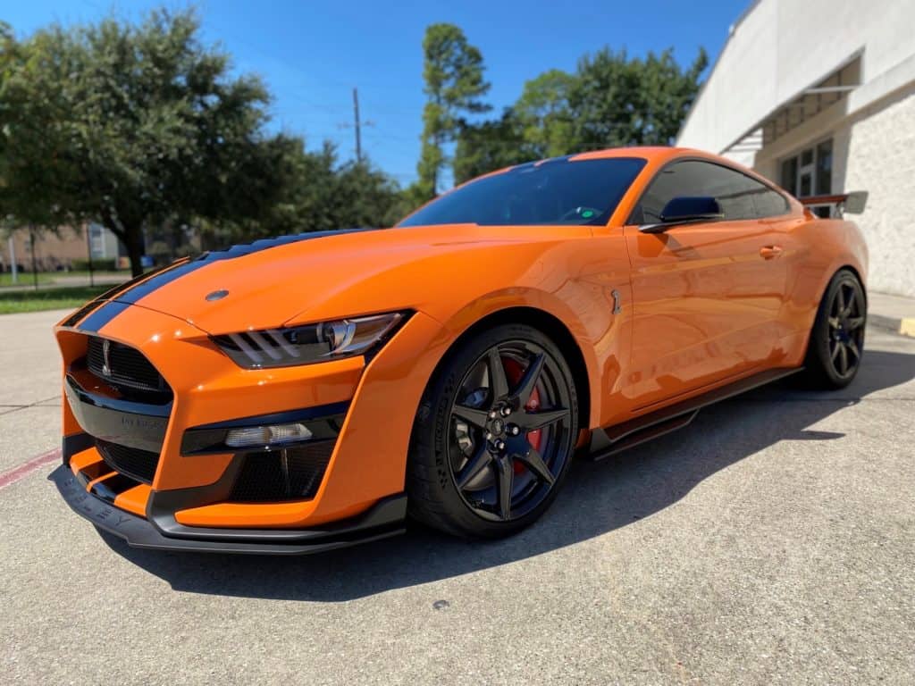 2021 shelby gt500 full ultimate plus ppf fusion plus ceramic coating and prime xr plus black