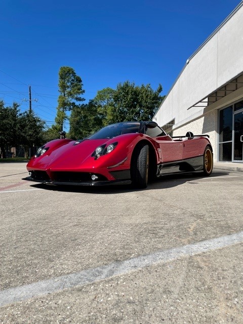 Red Pagani Zonda F with full exterior ultimate plus ppf
