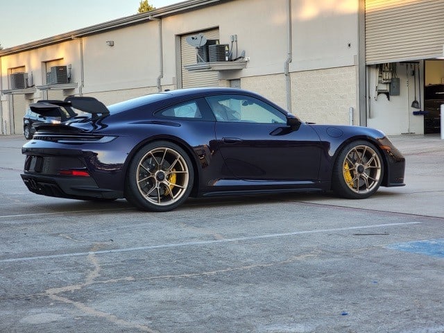 dark purple 2022 Porsche 911 GT3 full front ultimate plus ppf and prime xr plus window tint